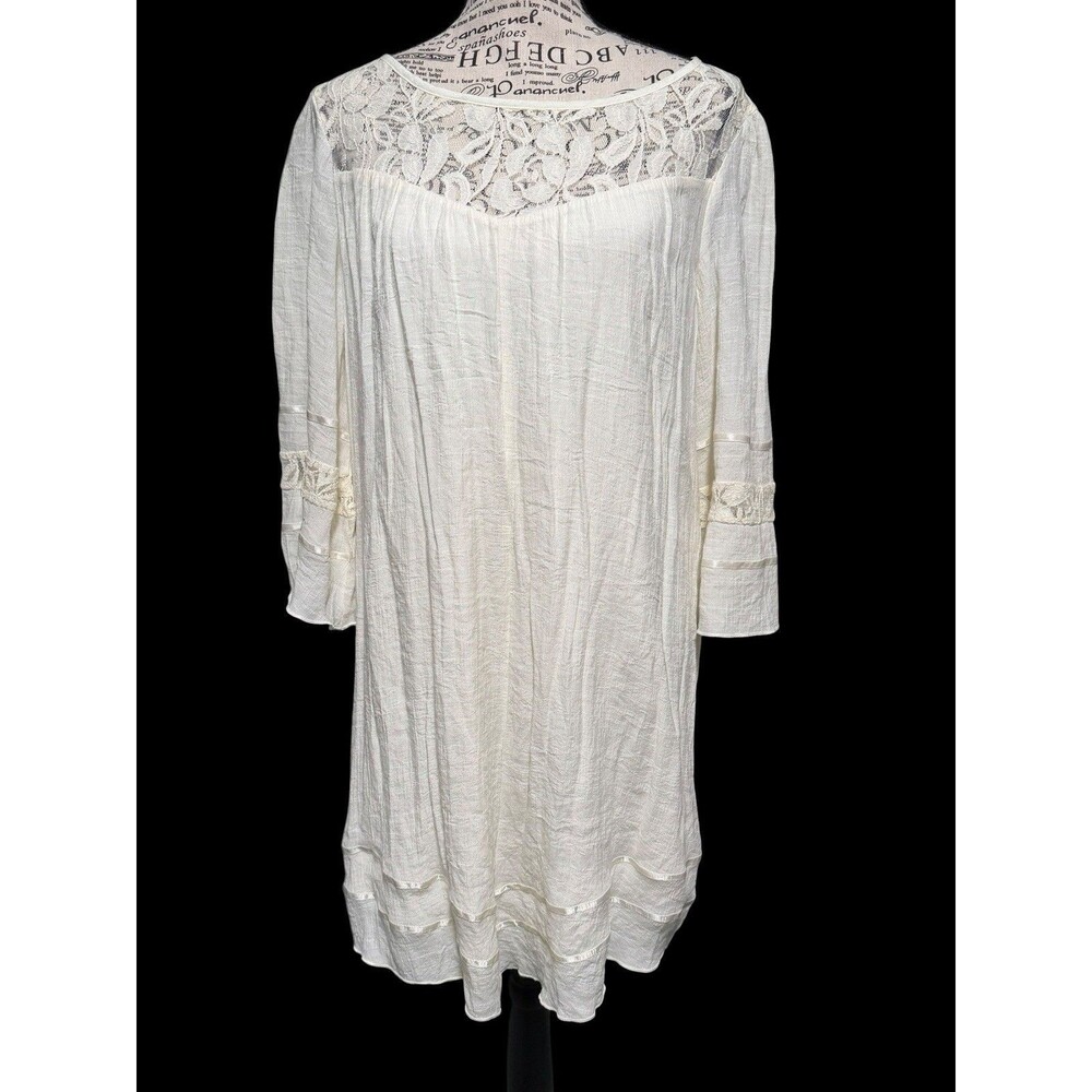 Wrangler Crochet Embroidered Laced Dress Moonlight Antique Cottagecore Boho